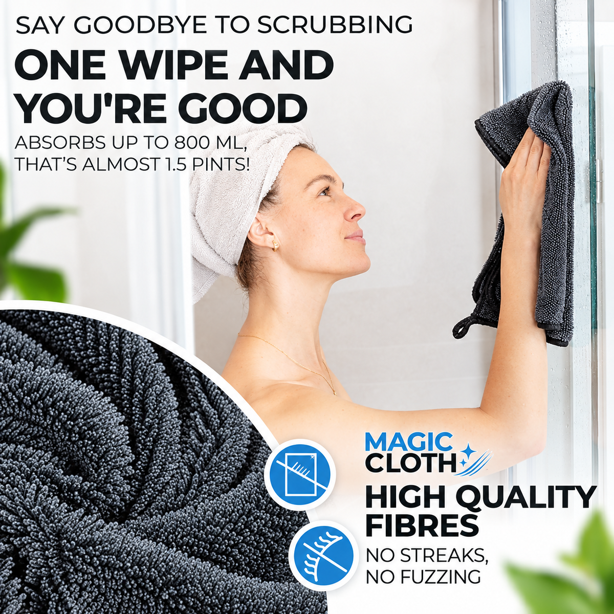Magic Cloth – Streak-Free Microfibre Cloth